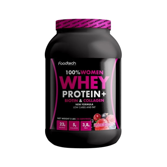 Foodtech - 100% Women Whey Protein 2lb Frutos Del Bosque