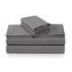 thumbnail image 1 of Juego de sábanas Tribeca Living de franela 100% algodón Cal King Grey, 1 of 3