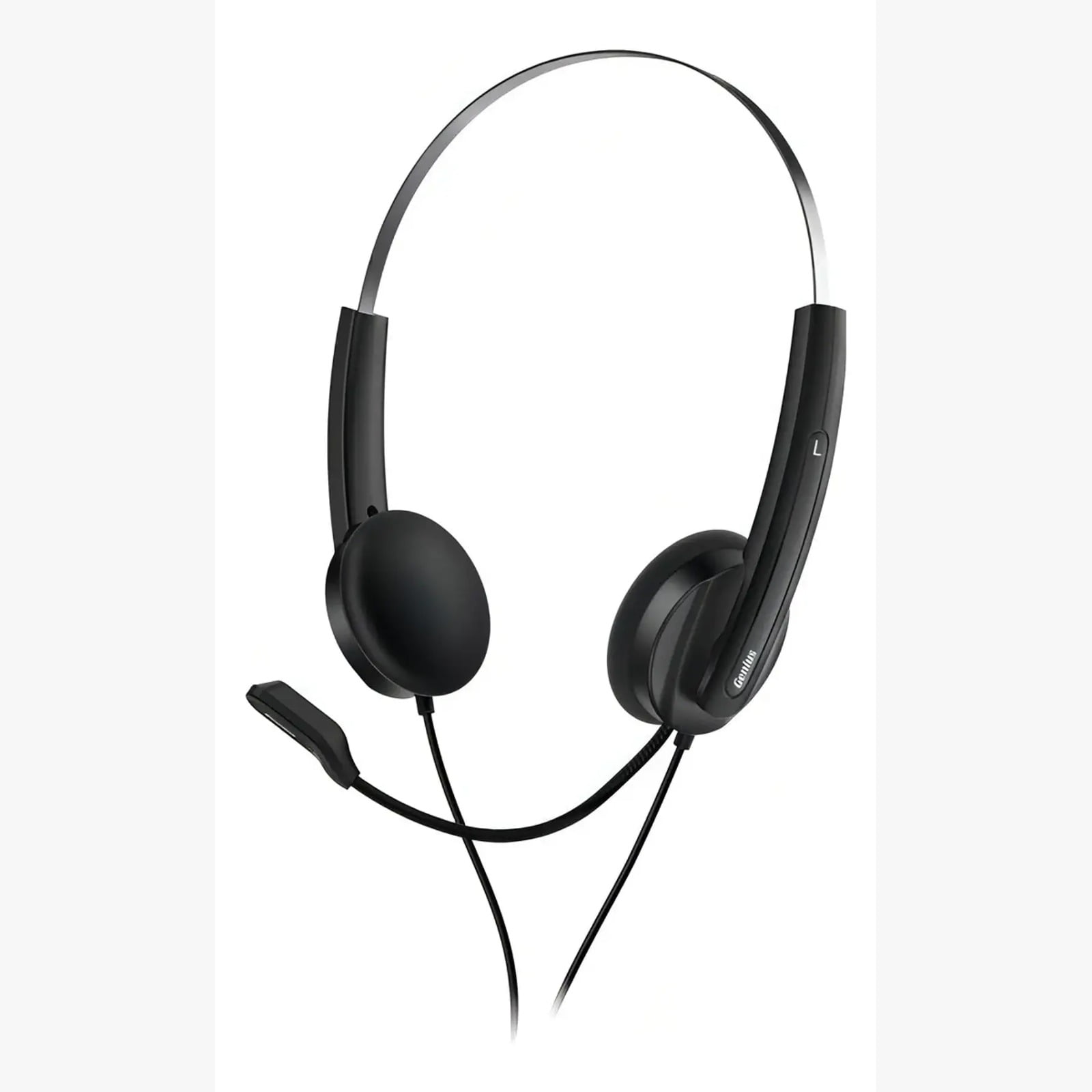 Auriculares Genius Hs-220u Usb Con Micrófono 2,4 Mts Negro Call Center Copilot