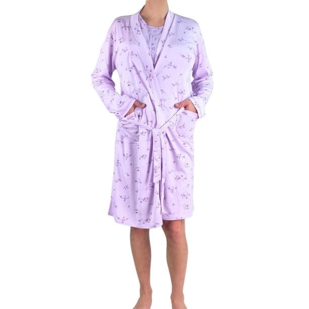 Conjunto Camisa Dormir Más Bata Mujer Calidad Premium 532
