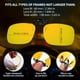 thumbnail image 4 of Gafas De Visión Nocturna Polarizadas Azul Corte Nightwatch Con Clip, 4 of 6