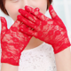 thumbnail image 1 of Guantes de Encaje Suxumhao Estilo 2 Rojo Talla Única, 1 of 2