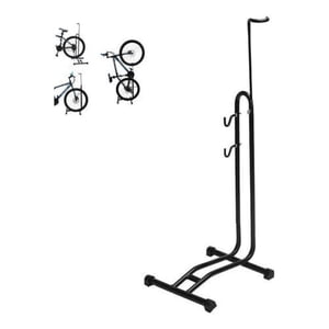 Genérica - Soporte Portátil 3 En 1 Bicicleta Estaciona Reparación Negro