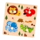 thumbnail image 1 of Rompecabezas De Clavijas De Madera Para Preescolar, Tablero De Combinación De Formas Para Juegos Al Aire Libre, Animales, 1 of 5