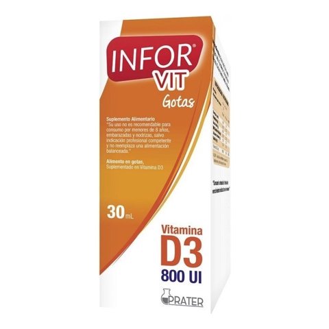 Prater - Inforvit D3 Gotas 30 Ml. Sabor Saborizante Limón