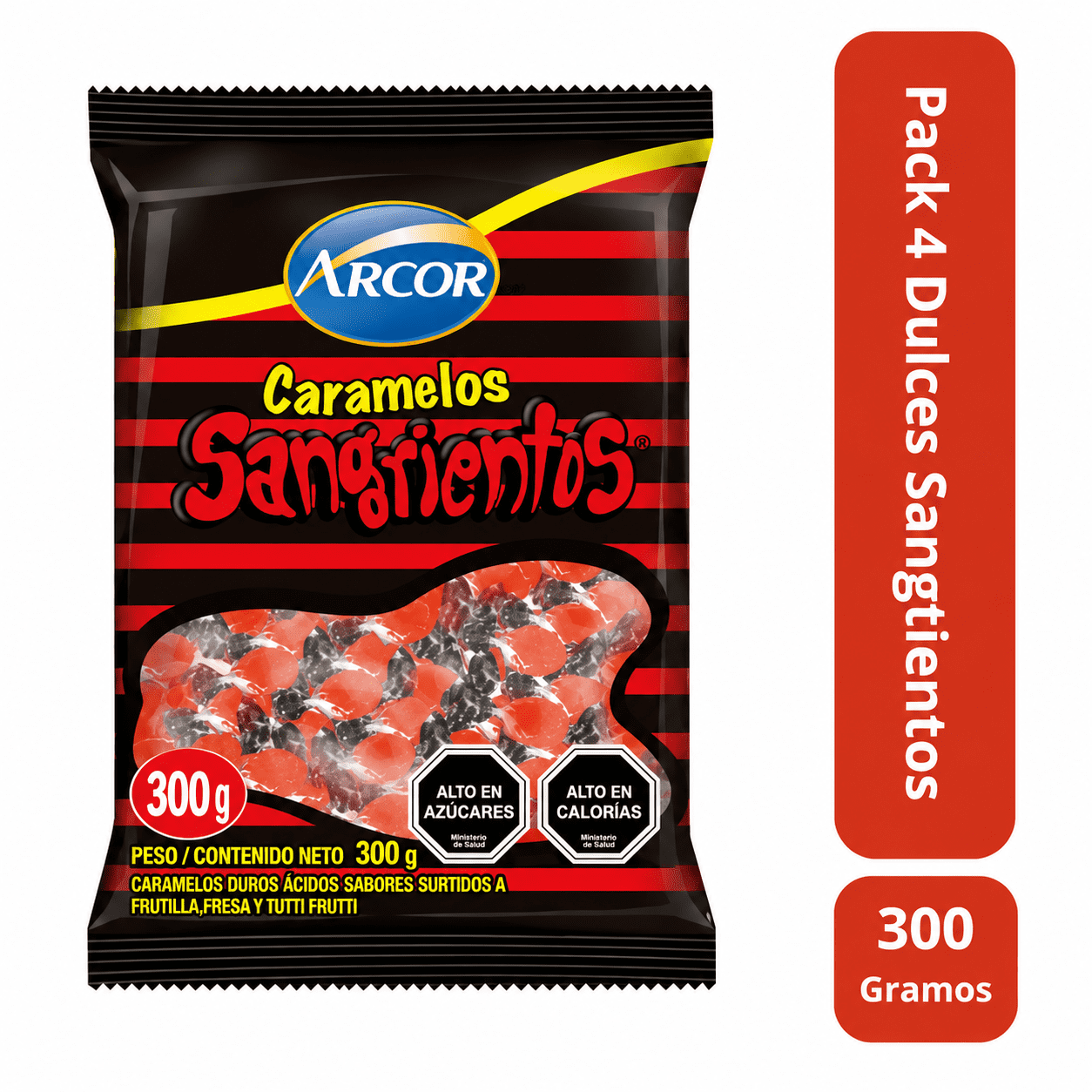 Pack 4 Caramelos Sangrientos Hallowen