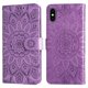 thumbnail image 4 of Funda tipo cartera FOXDOCK para iPhone XR , diseño girasol en relieve, cuero PU, cierre magnético, soporte y tarjetero, 4 of 5