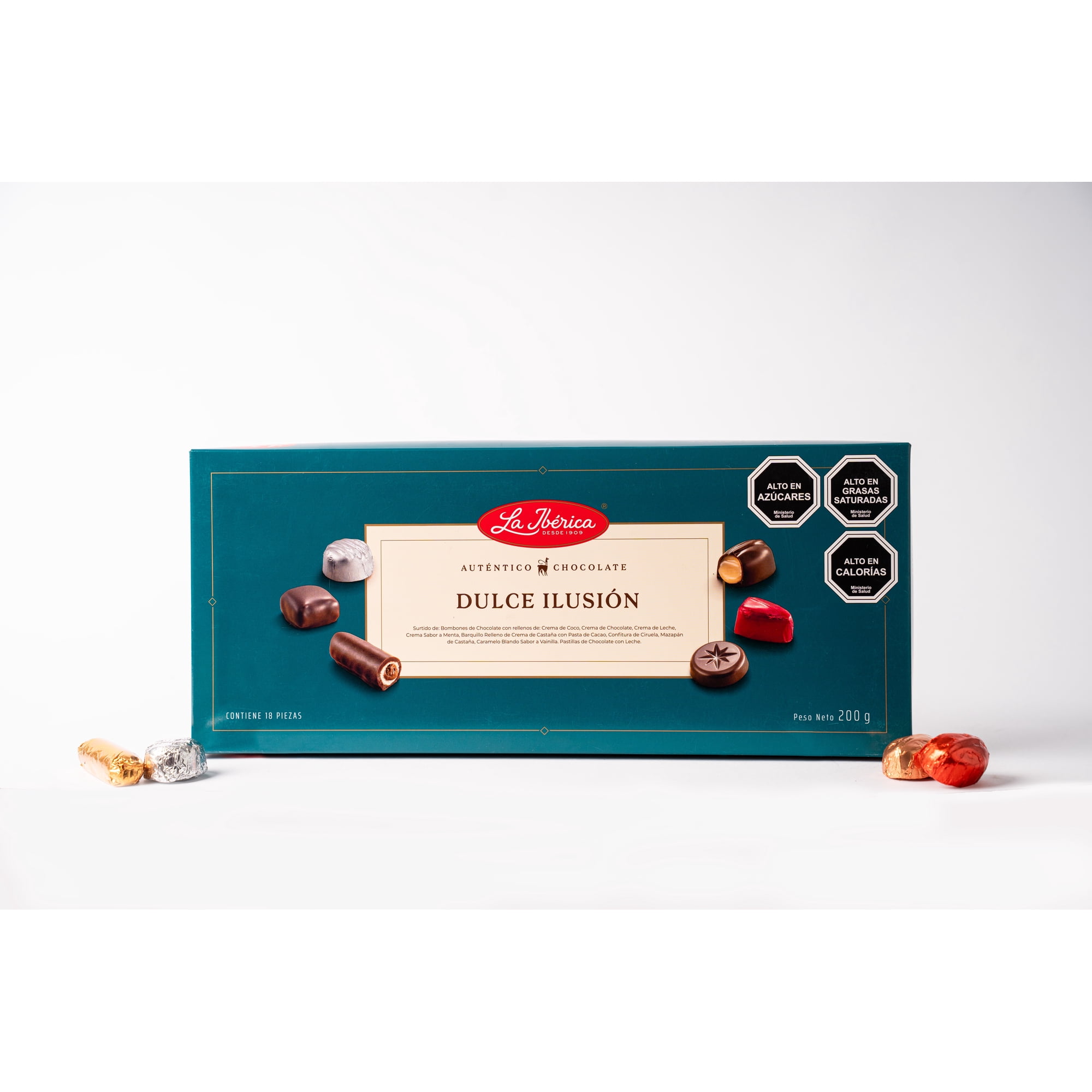 Chocolates La Ibérica - Caja De Bombones De Chocolate Dulce Ilusión 200g La Ibérica