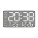 thumbnail image 5 of Reloj De Pared Digital Con Visualización De Fecha Del Mes De La Semana Para Oficina, Aula, Dormitorio, Carcasa Negra, 5 of 5