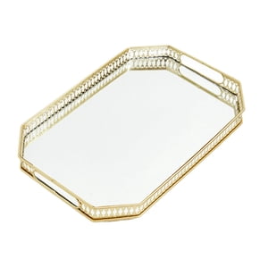 Bothyi - Bandeja Organizadora De Maquillaje, Bandeja Decorativa De Tocador Para Regalo, Para Encimera De Té, Escritorio, Tamaño C