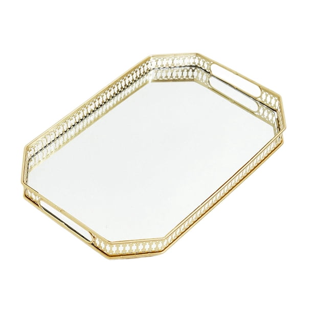 Bandeja Organizadora De Maquillaje, Bandeja Decorativa De Tocador Para Regalo, Para Encimera De Té, Escritorio, Tamaño C