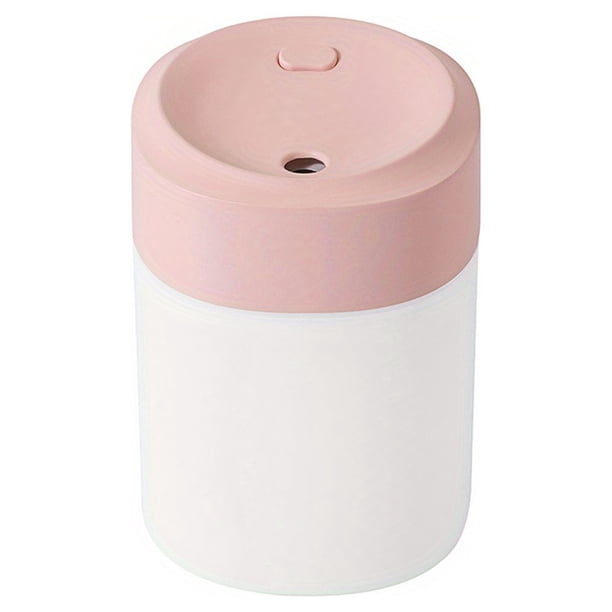 Portable Mini Humidifier, Car Humidifier, Cool Mist Quiet Ultrasonic Aroma Diffuser, 200mL USB Desktop Humidifier, 7-Color Light, For Travel Car Bedroom Office