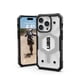 thumbnail image 1 of Funda URBAN ARMOR GEAR UAG Pathfinder para iPhone 15 Pro 6.1, transparente y plateado, 1 of 9