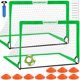 thumbnail image 1 of Juego de Porterías de Fútbol VAVOSPORT 2 unidades de 152 cm x 91 cm con Balón de Fútbol, 1 of 6