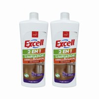 Pack 2 Limpiador Y Abrillantador 2 En 1 Excell 900Ml Pisos Flotante