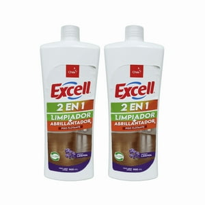 Pack 2 Limpiador Y Abrillantador 2 En 1 Excell 900Ml Pisos Flotante