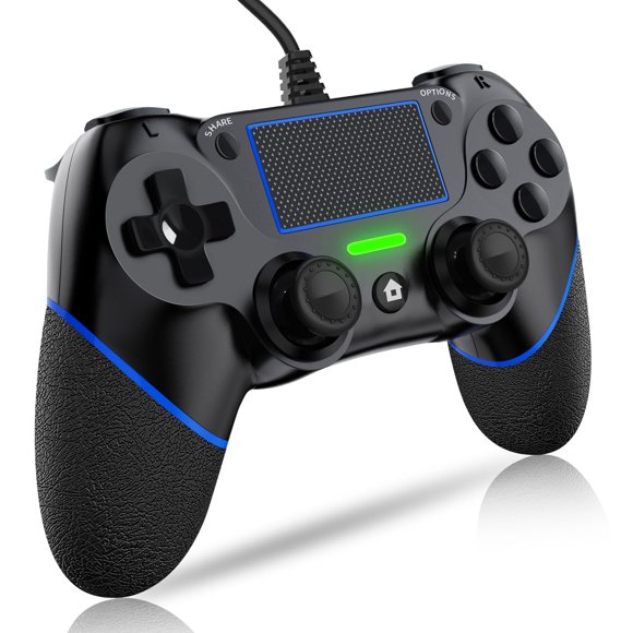 Controlador con cable DIANVEN PS4 para PC con vibración Windows 11/10/8/7