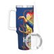 thumbnail image 3 of Karate Kid Vaso aislado de acero inoxidable con asa, diseño temático, regalo para familia, amigos y fans; incluye pajita y encaja en el portavasos estándar, 40 oz, 3 of 6