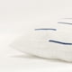 thumbnail image 4 of Almohadón Cuadrado Pier 1 Imports con Rayas Geométricas en Marfil y Azul Marino, 4 of 4