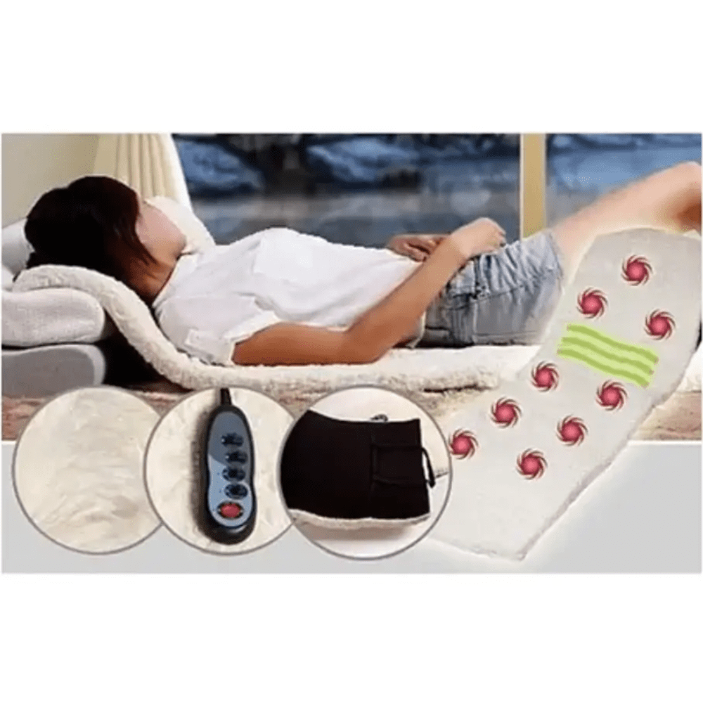 Movi - Colchoneta Masajeadora Con Calor, 9 Modos De Masaje, Portátil