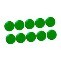 Ioensy - 10 Almohadillas Para Tacos De Billar De 1,4 Cm, Repuesto Ligero, Accesorio Verde