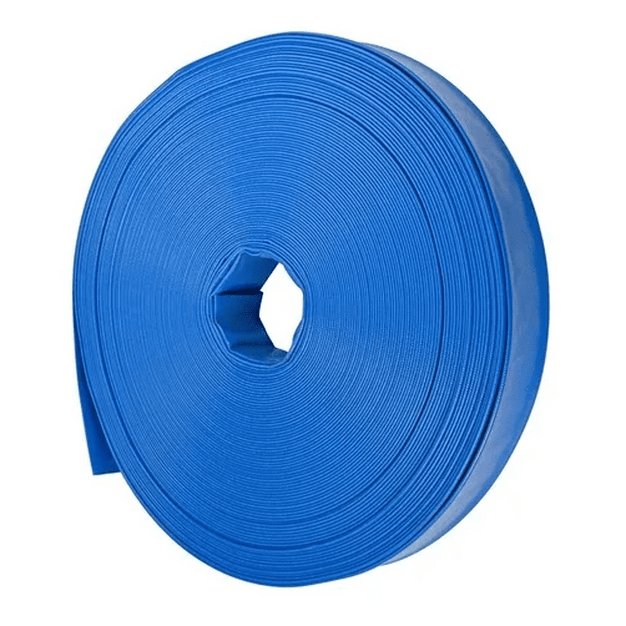 Genérico - 10 Metros Manguera Plana Azul 2 Pulgadas - 6 Bar Azul