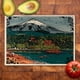thumbnail image 2 of Tabla de Cocina 28,5 X 39 Cm - Diseño Pucón, Lago y Volcán Villarrica, 2 of 3