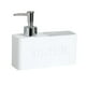 thumbnail image 1 of Dispensador De Jabón Líquido Y Soporte De Esponja Fregadero De Cocina De Resina Tidy White, 1 of 5