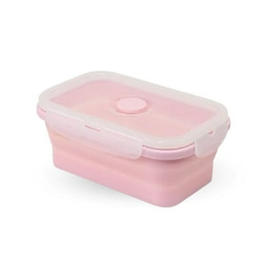 Santú Home & Deco - Contenedor Plegable Rectangular 800 Ml Rosado