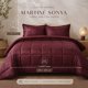 thumbnail image 2 of CUBRECAMA MARTINÉ MICROFIBRA EMBOSSED SONYA CON SHERPA 2.5 PLAZAS BURDEO – 260 X 250 CM, 2 of 3