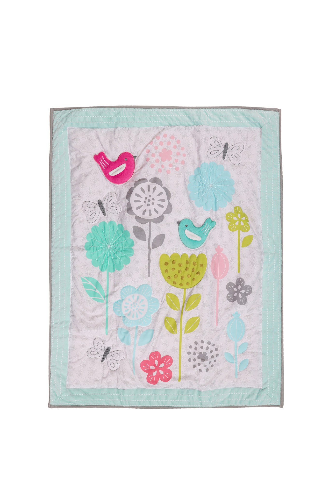 Pellitos - Set Ropa De Cuna Corral Algodón Birds.