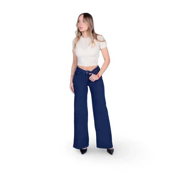 Jeans Mujer Wide Leg 4333-00 Azul Mohicano