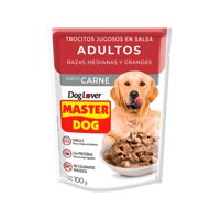 Sobres De Alimento Húmedo Master Dog Carne 20 Un.