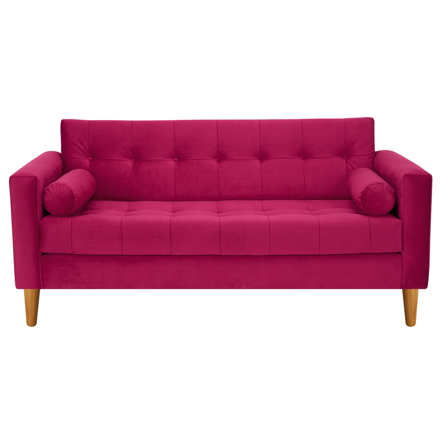 Bodevir - Sofa Retro 3c Felpa 04 Burdeo