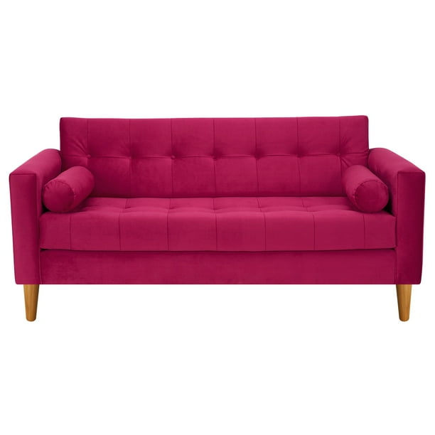 Sofa Retro 3c Felpa 04 Burdeo