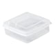 thumbnail image 1 of Contenedor para refrigerador de queso en rodajas, contenedor con tapa abatible, recipientes de almacenamiento de Pp herméticos transparentes, bloque d, 1 of 5