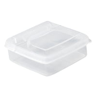 Magideal - Contenedor Para Refrigerador De Queso En Rodajas, Contenedor Con Tapa Abatible, Recipientes De Almacenamiento De Pp Herméticos Transparentes, Bloque D