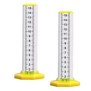 Genérico - Grader Regla Especial De Nivelación De Techo Con Base Estable Y Duradera Para Decoración, Color Blanco, 2 Piezas