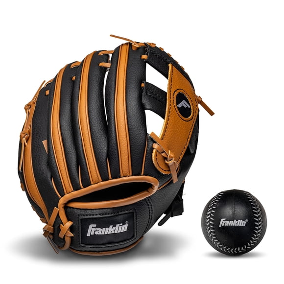Guante de teeball Franklin Sports, ligero, color marrón y negro, derecho