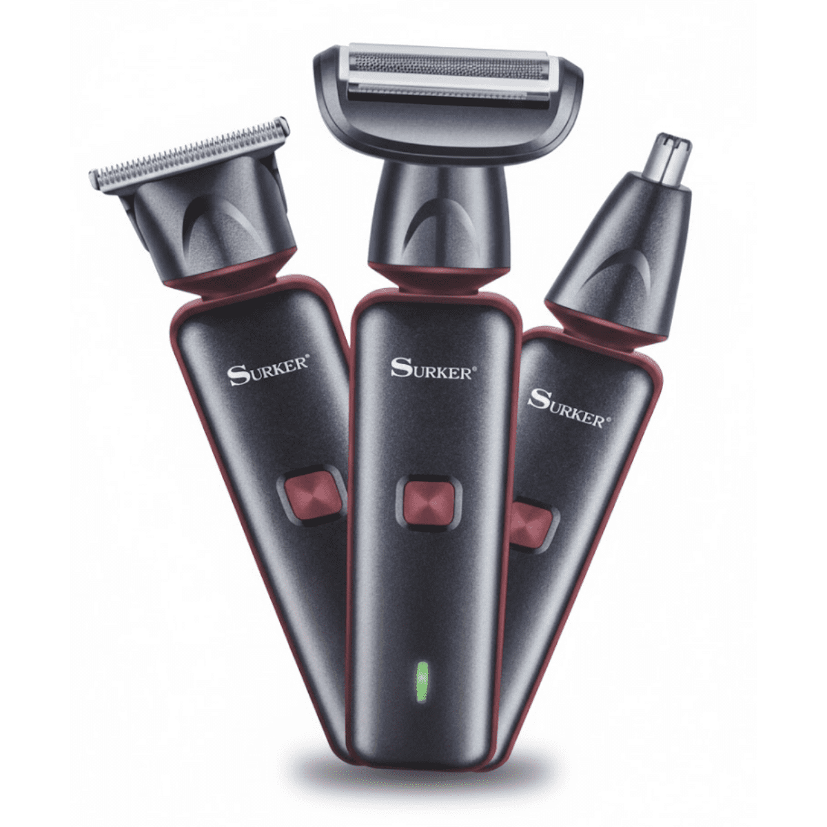 Surker - Afeitadora Rasuradora Barba Eléctrica Sk-7066 Recargable Usb