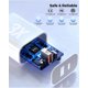 thumbnail image 3 of Cargador DelTucci de doble puerto USB C+A de 20 W para iPhone 16e con cable, 3 of 7