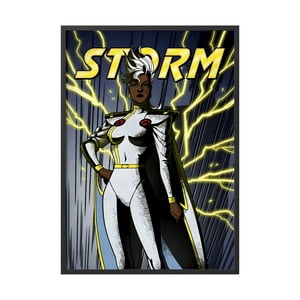 Creango - Cuadro Poster Enmarcado Tormenta Xmen Hombre X Marvel Decorativo