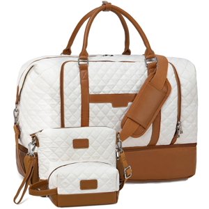 Bolsa De Fin De Semana Stuery Para Mujer Con Compartimento Para Zapatos De 40 Litros Y 2,7 Libras