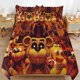 thumbnail image 1 of Five-Nights-At-Freddy's Five-Nights-At-Freddy's Bedding Set Sheet Set for Kids Adults,All Season Lightweight, 1 of 5
