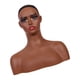 thumbnail image 4 of Maniquí De Cabeza De Peluca Femenina, Soporte Para Peluca Con Hombro Para Gafas, Pendientes, Sombreros, 4 of 5