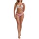 thumbnail image 2 of INSPIRE CHIC Ropa interior de mujer de cintura baja que levanta los glúteos, hilo de algodón cómodo y transpirable, 5 paquetes L 5 rosa, 2 of 5