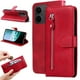 thumbnail image 1 of Funda con Cremallera para Xiaomi Poco C85, Carcasa Cartera de Cuero PU con Soporte y Tarjetero, 1 of 5