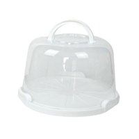 Magideal - Portador De Pasteles Con Asa, Caja Portátil Para Pasteles, A Prueba De Polvo, Multifuncional, Muffin, Tarta, Galleta, Postre, Para Frutas, Donuts , 8 Pulgadas