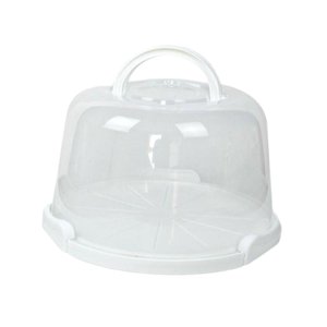 Magideal - Portador De Pasteles Con Asa, Caja Portátil Para Pasteles, A Prueba De Polvo, Multifuncional, Muffin, Tarta, Galleta, Postre, Para Frutas, Donuts , 8 Pulgadas
