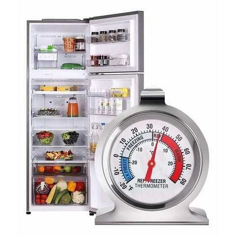 Genérica - Termómetro Para Refrigerador Nevera Congelador Freezer, Termómetro De Acero Inoxidable, Termómetro De Horno.